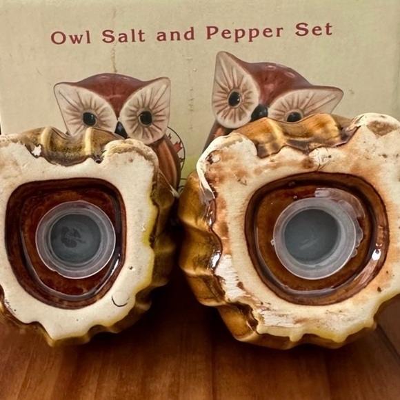 Cracker Barrel Owl Salt and Pepper Set 
Retro New in Box - Picture 3 of 8